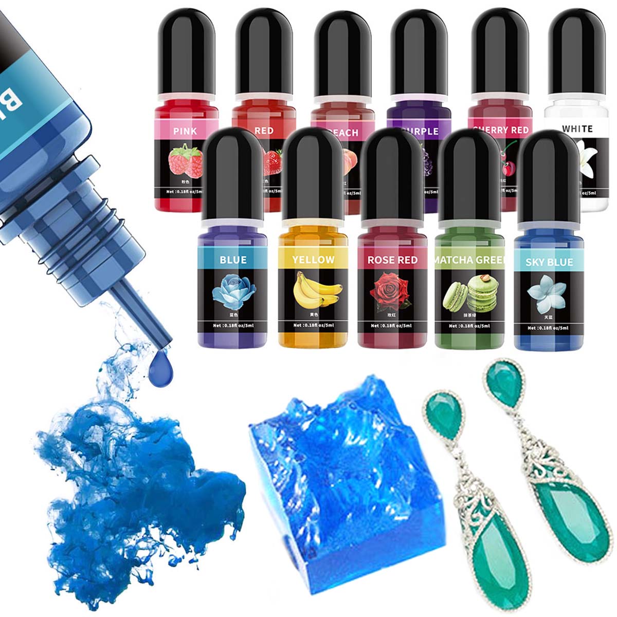 5ml/Bottle Epoxy Resin Pigment - Resin Art Uv recension och pris