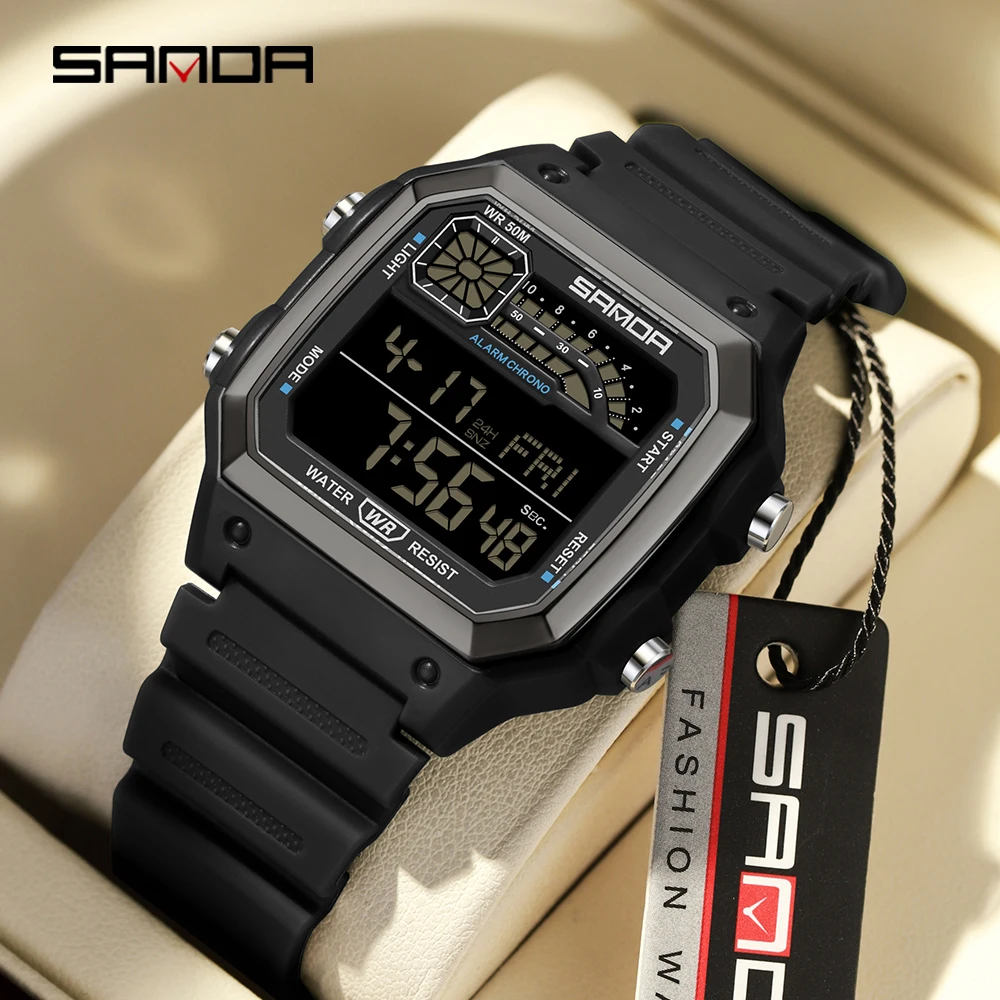 SANDA 6196 Electronic Watch Mu - Resin Art Underwater recension och pris