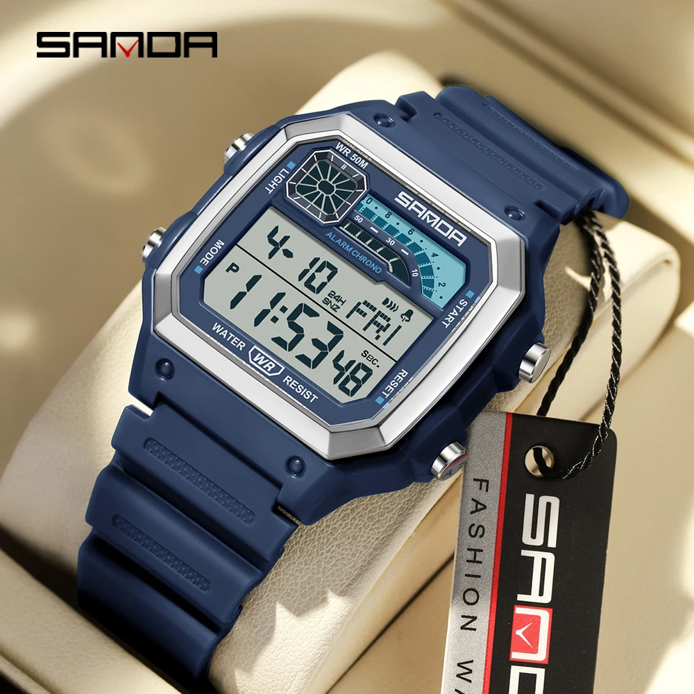 SANDA 6196 Electronic Watch Mu - Resin Art Underwater recension och pris