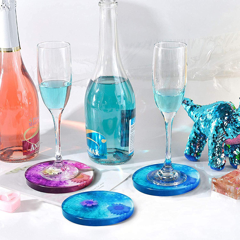 Round Square Coaster Silicone  - Resin Art Coasters recension och pris