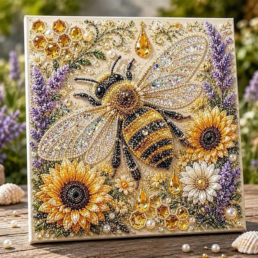 5D Special‑Shaped Cow Pearl Di - Resin Art With Flowers recension och pris