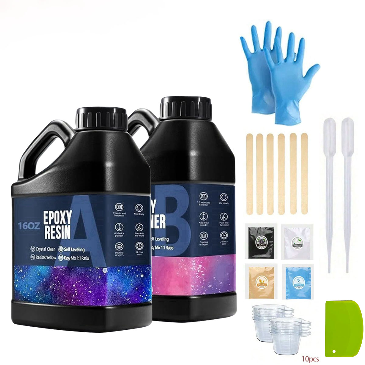 1000ml Crystal Clear Epoxy Res - Resin Art With Wood recension och pris