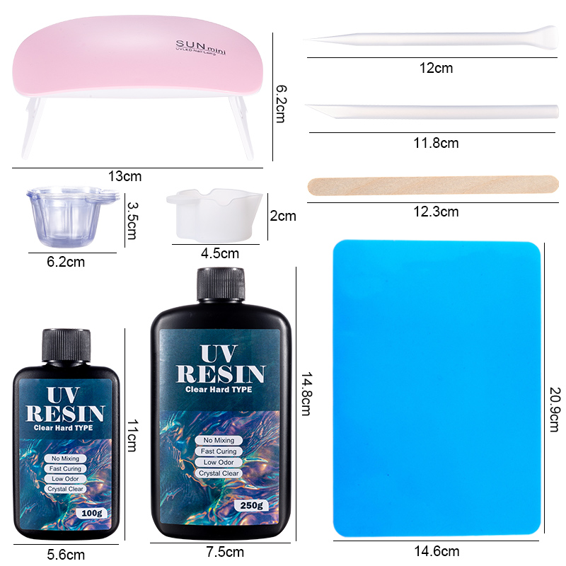 100g/250g Clear UV Resin Hard  - Resin Art Uv recension och pris